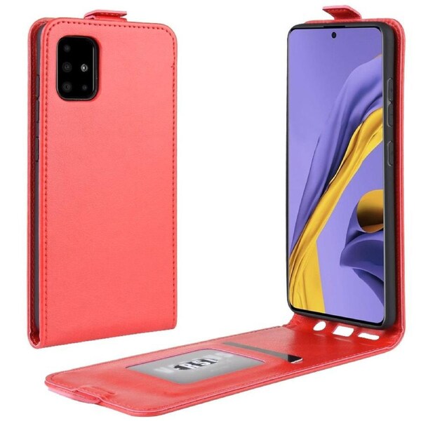 For Samsung Galaxy A51 Case, Vertical Flip Leather Protective Cover, Red