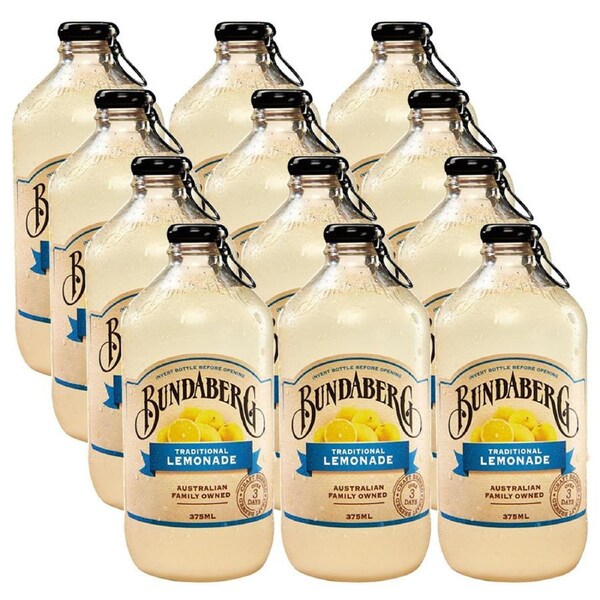 Bundaberg 375Ml Traditional Lemonade 12 Pack
