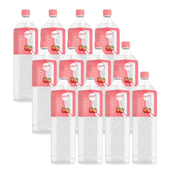 Aloe Mate 1.5L Aloe Vera Lychee 12 Pack