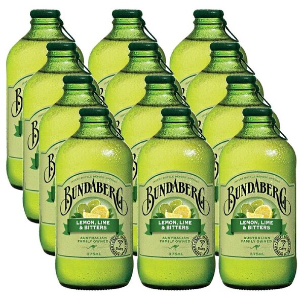 Bundaberg 375Ml Lemon Lime & Bitters 12 Pack