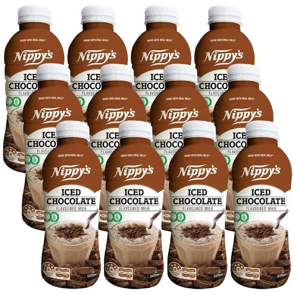 Nippy'S 500Ml Flavoured Milk Iced Chocolate 12 Pack