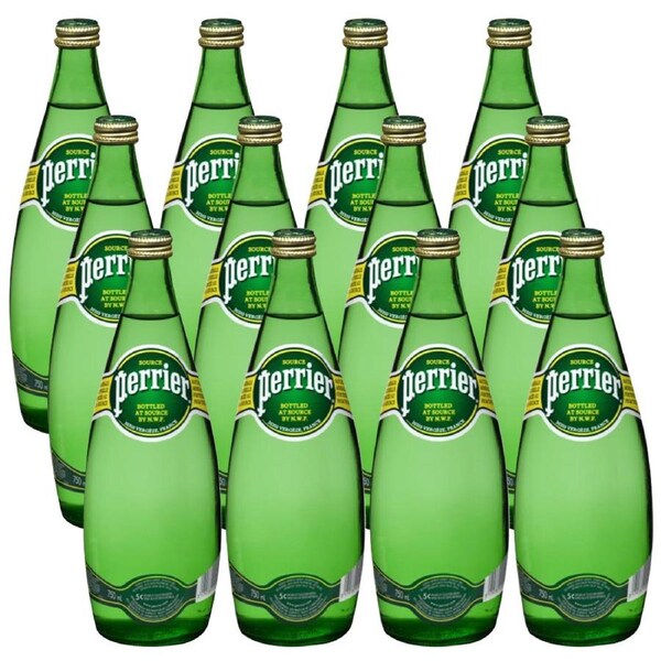 Perrier 750Ml Sparkling Mineral Water 12 Pack