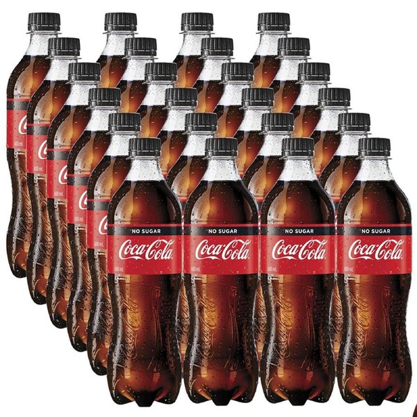 Coca Cola 600Ml Coke No Sugar 24 Pack