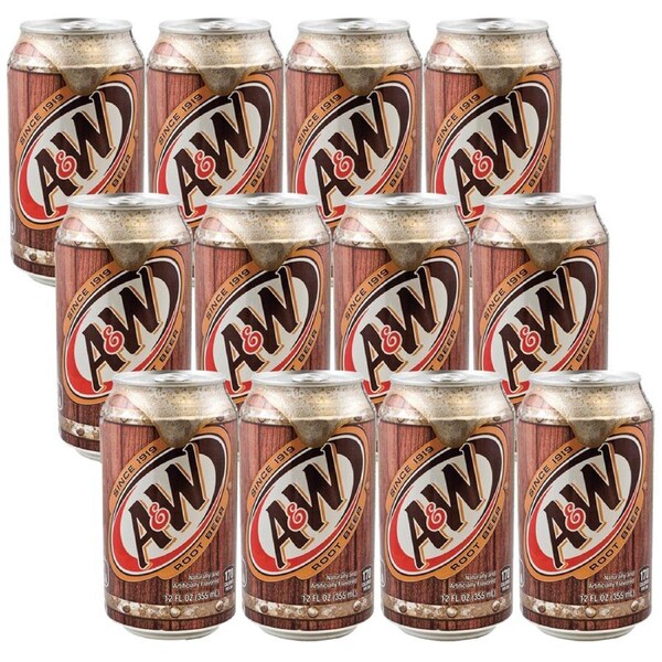 Usa Cans 355Ml A&W Root Beer 12 Pack