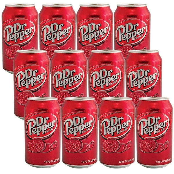 Usa Cans 355Ml Dr Pepper 12 Pack