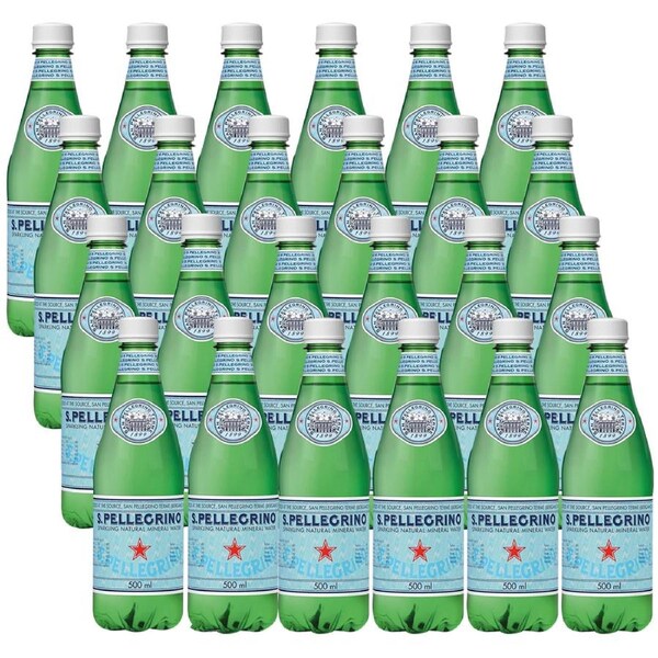 San Pellegrino 500Ml Natural Mineral Water Sparkling Pet 24 Pack