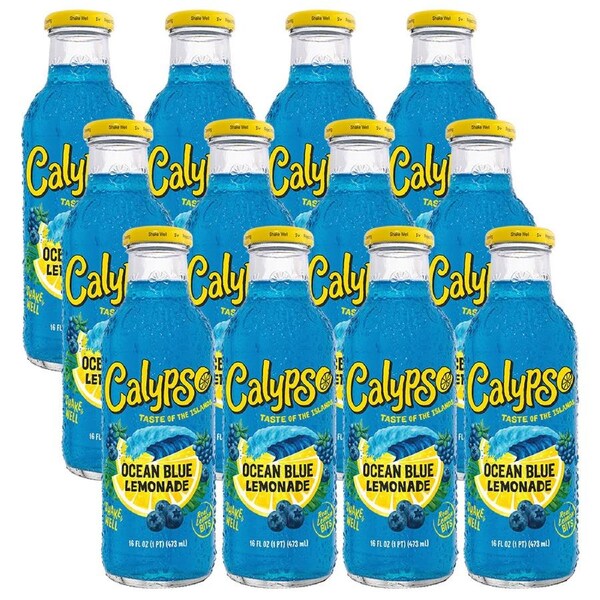 Calypso 473Ml Ocean Blue Lemonade 12 Pack