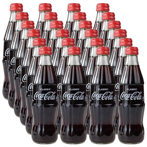 Coca Cola 330Ml Glass Screw Bottle Coke 24 Pack