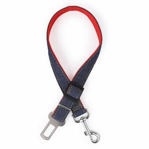 Salesbay Pet Car Vehicle Safety Dog Seat Belt Harness Adjustable Lead Seatbelt Red