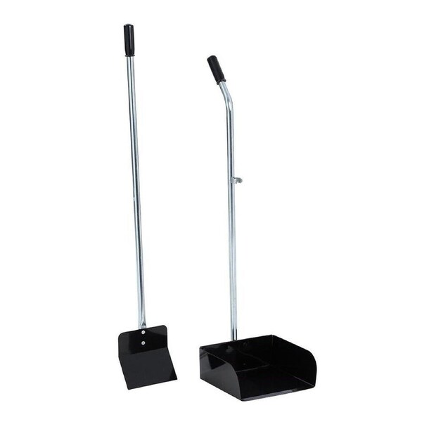 Metal Pet Pooper Scooper Dog Waste Poop Scoop Cleaning Long Handle Easy Pick Up