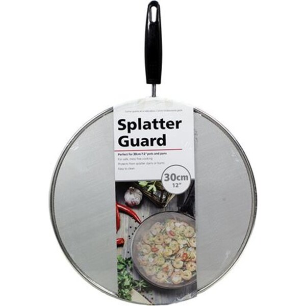 2 x Anti Splatter Guard 28cm Oil Net Splash Cover Pan Screen Kitchen Cooking Frying