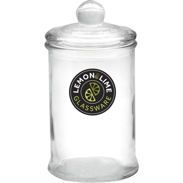 6 x 750ML Glass Apothecary Jar Round 18x10cm Storage Container Food Snack Candy Can