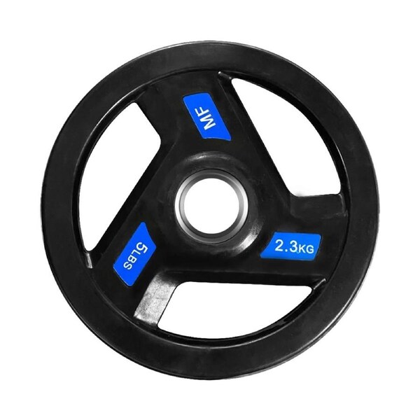 Energetics 5LBS x 4 Rubber Coated Olympic Cast Iron Weight Plate - Commercial Grade