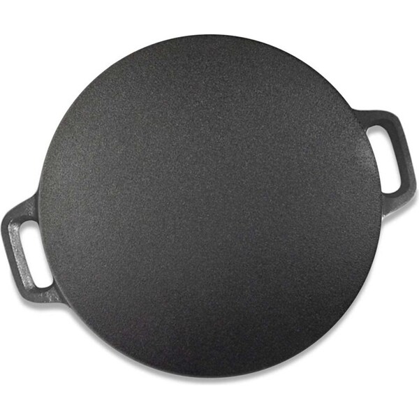 SOGA 40x33cm Cast Iron Induction Crepes Pan Baking Cookie Pancake Pizza Bakeware