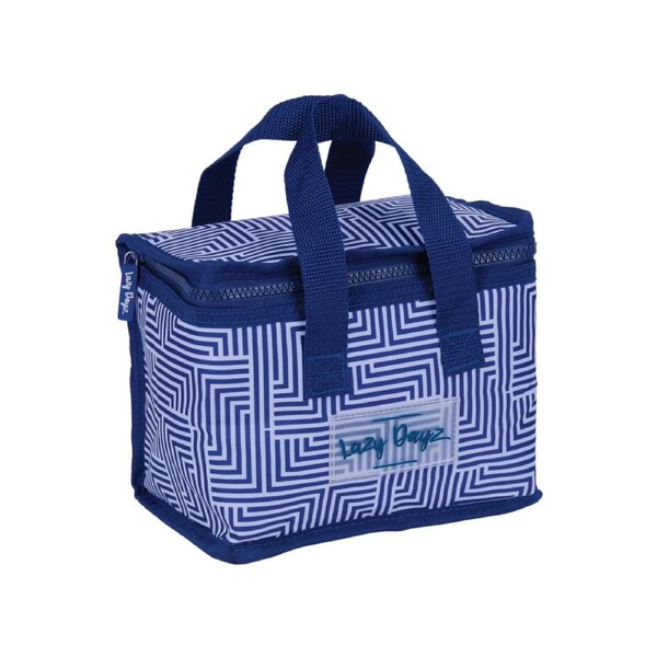 Insulated Lunch Box Lunch Bag for Women Men Adults Student Cooler Thermal Tote Bag Storage for Office Work Picnic Outdoor Activities Navy Aztech