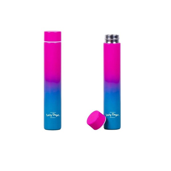 300ml Slimline Double Walled Drink Bottle Stainless Steel – Pink Blue Ombre