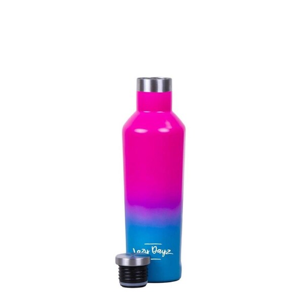 Double Walled 480ml Stainless Steel Water Drink Bottle Insulated Spartan Outdoor Gym Cycling BPA Free Hot Cold 12 Hours Pink Blue Ombre