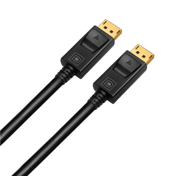 Cruxtec 3m Displayport v1.2 Cable DP 1.2 4K @60Hz Gold Plated Male to Male Cable [DP12-03-BK]