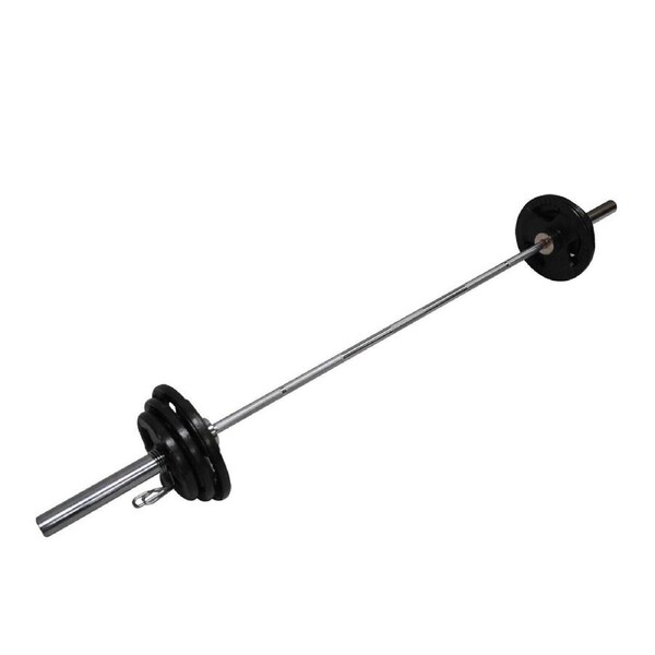 Total 61kg - 220cm Olympic Barbell Bar Weight Set - a Pair Free Spring Collars
