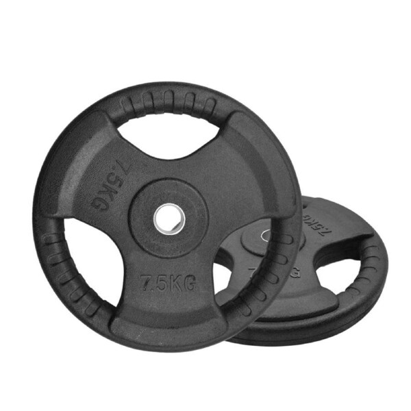 7.5kg x 2 Standard Rubber Coated Weight Plate Set - Commercial Grade