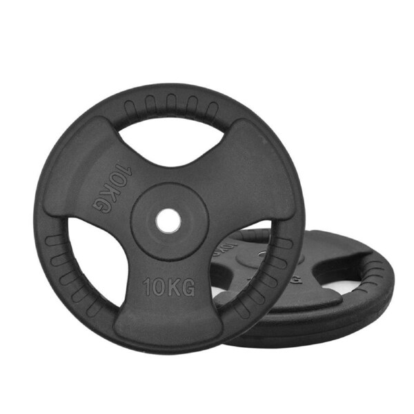 10kg x 2 Standard Rubber Coated Weight Plate Set - Commercial Grade