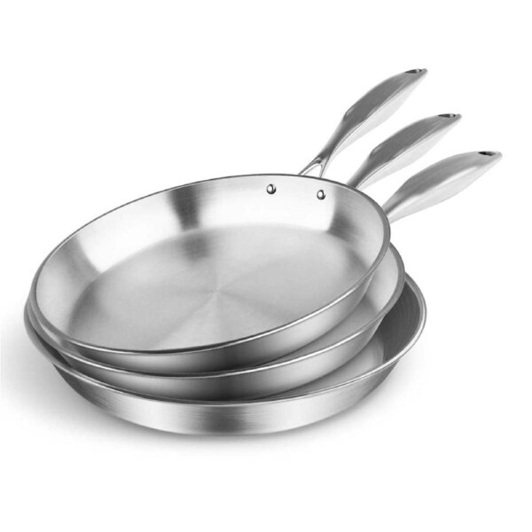 SOGA 3X Stainless Steel Fry Pan Top Grade Induction Skillet