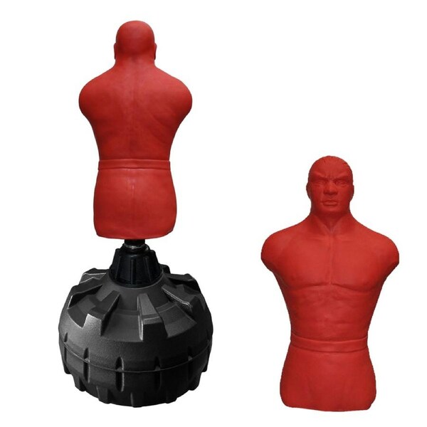 Hi Tech Silicone Free Standing Human Bob Boxing Punching Dummy Bag& X-large Red