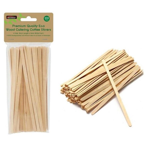 1000 Wooden Coffee Tea Stirrers Stirrer Waxing Craft Paddle Pop Sticks Cafe Shop
