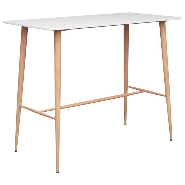 Bar Table White 120x60x105 cm vidaXL
