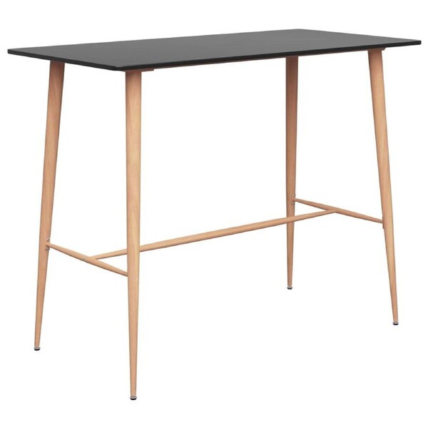 Bar Table Black 120x60x105 cm vidaXL