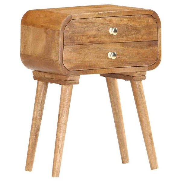 Bedside Cabinet 43x30x58 cm Solid Mango Wood vidaXL