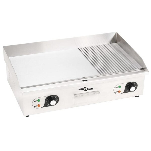 Electric Griddle Stainless Steel 4400 W 71x43x23.5 cm vidaXL