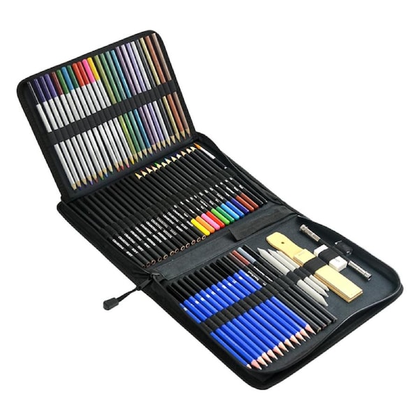 Art Sketch Pencils Oil Drawing Colouring Graphite Charcoal Pencil Set 72pcs/set