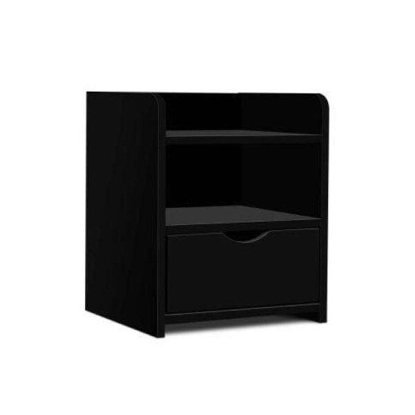 Bedside Table Drawer - Black
