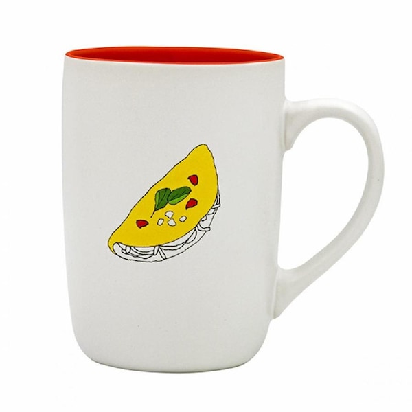 Recipease Brunch Mug Tomato Basil Omelette
