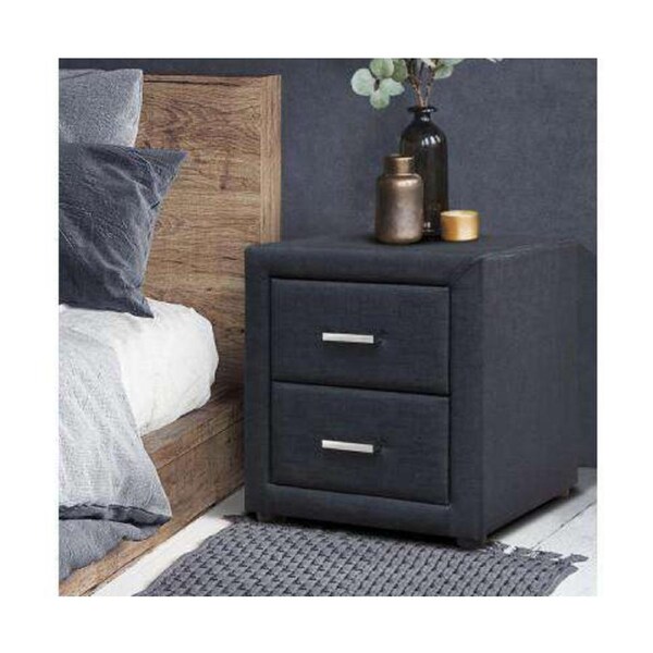 Moda Bedside table - Charcoal