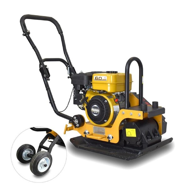 BWM 13KN Plate Compactor -Robin EX17 6HP Engine with Wheels (C65)
