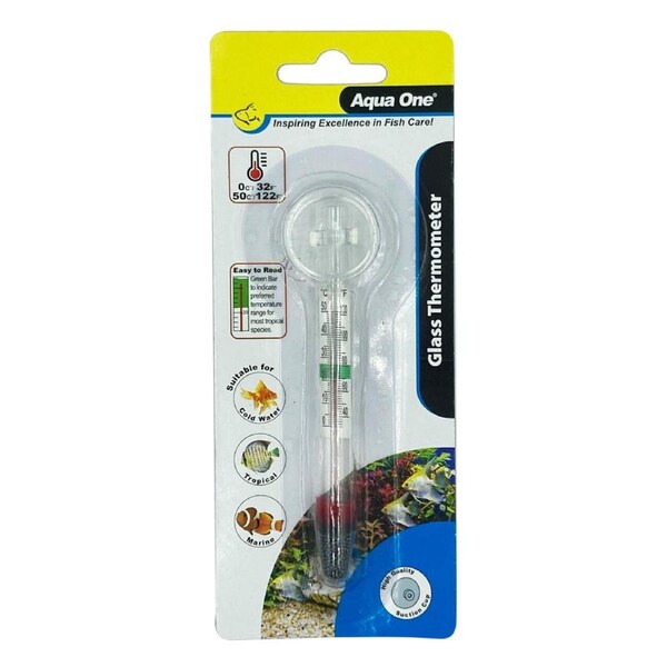 Aqua One Glass Thermometer 10306