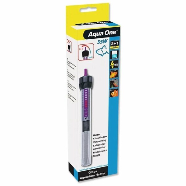 Aqua One Heater 55W Glass Heater 20.5Cm 11302