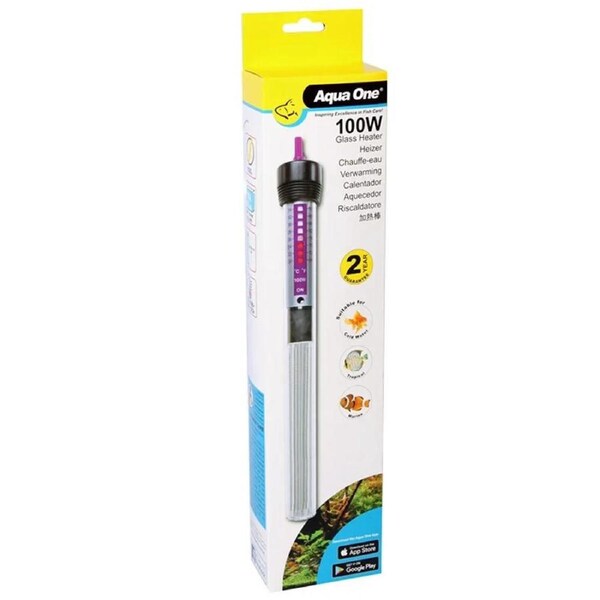 Aqua One Heater 100W Glass Heater 24.5Cm 11304