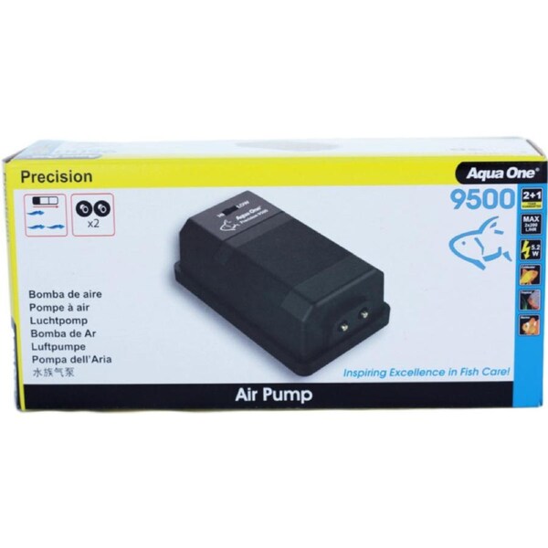 Aqua One Precision 9500 Air Pump Twin Bubble Maker 10047