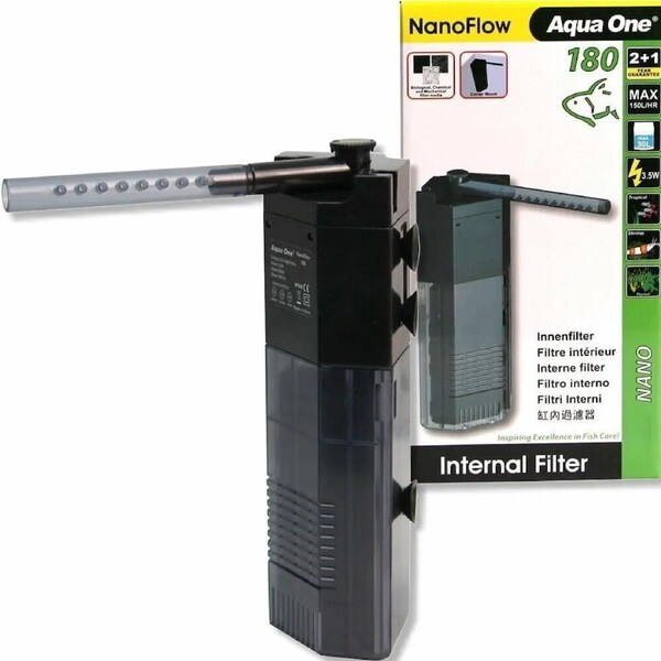 Aqua One Nanoflow 180 Internal Filter 11339 180L/H Nano Flow
