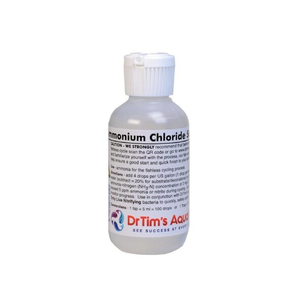 Dr Tims Ammonium Chloride 2Oz 60Ml - Ammonia For Fishless Cycle