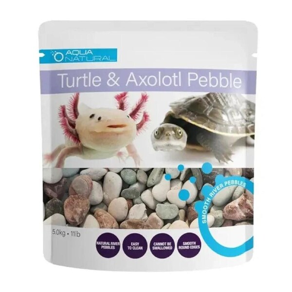 Aqua Natural Turtle & Axolotl Pebbles 4.53Kg