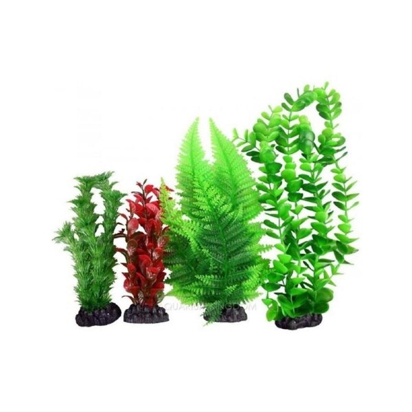 Aqua One Plastic Plant 4Pk 24233