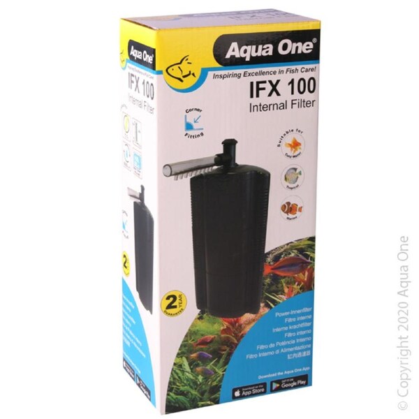 Aqua One IFX 100 Internal Corner Filter 600L/H 11420