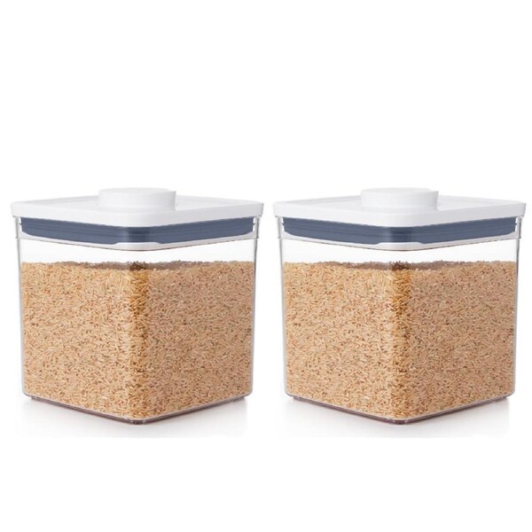 OXO Good Grips Pop 2.0 Big Square Short Container 2.6L - Set of 2