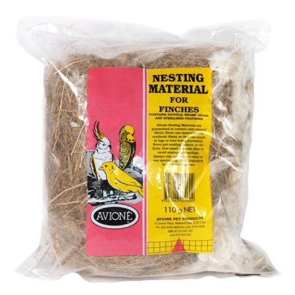 Avione Swamp Grass & Feathers Nesting Material For Finches