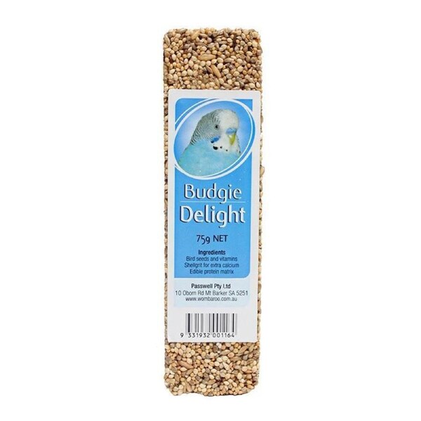 Passwell Avian Delight Bird Seed Treat Bar Budgie 75g 24 Pack