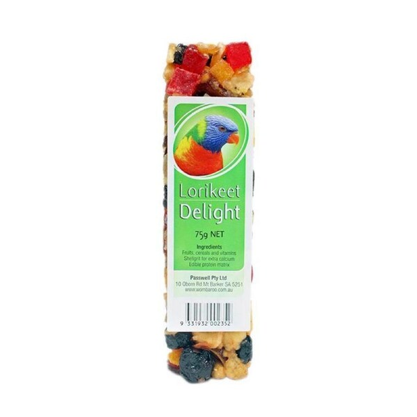 Passwell Avian Delight Bird Seed Treat Bar Lorikeet 75g 24 Pack